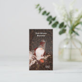 Kerstfeestdag  feestdag visitekaartje (Staand voorkant)