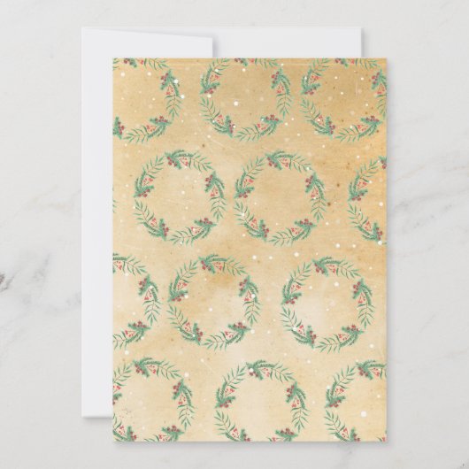 kerstfeestdag Feestdagen  feestdagen Kaart (Achterkant)