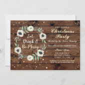 Kerstfeestdag Feestdagen Houtpasta's Kaart (Voorkant)