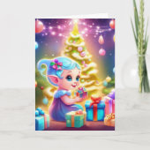 kerstfeestdag feestdagen kaart (Voorkant)