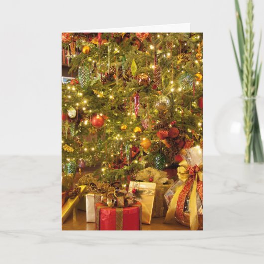 kerstfeestdag feestdagen kaart (Voorkant)