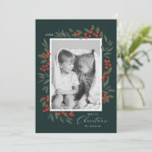 kerstfeestdag feestdagenkaart (Staand voorkant)