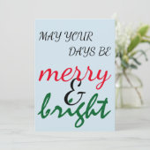 Kerstfeestdag Feestdagenkaart (Staand voorkant)