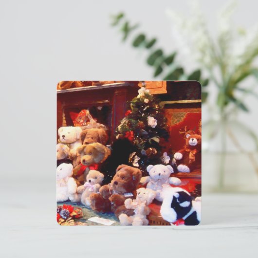 kerstfeestdag feestdagenkaart (Staand voorkant)