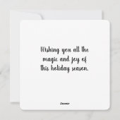 kerstfeestdag feestdagenkaart (Achterkant)