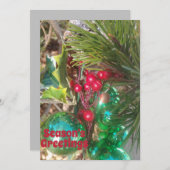 kerstfeestdag feestdagenkaart (Voorkant / Achterkant)