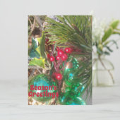 kerstfeestdag feestdagenkaart (Staand voorkant)