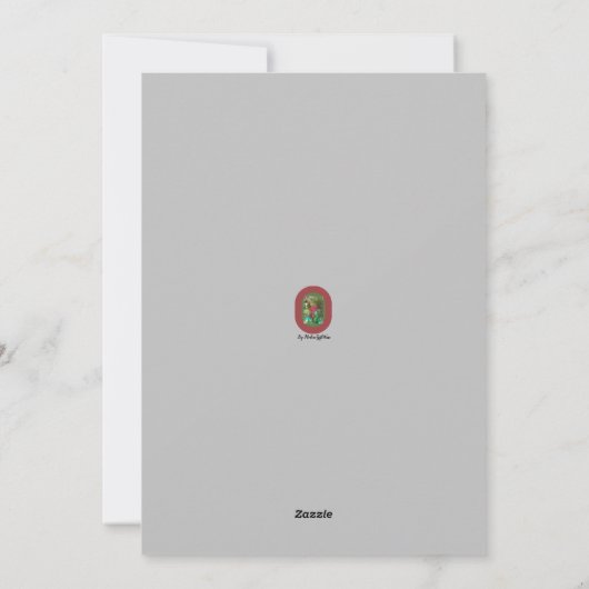 kerstfeestdag feestdagenkaart (Achterkant)