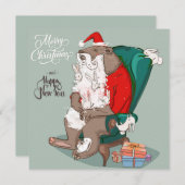 kerstfeestdag feestdagenkaart (Voorkant / Achterkant)