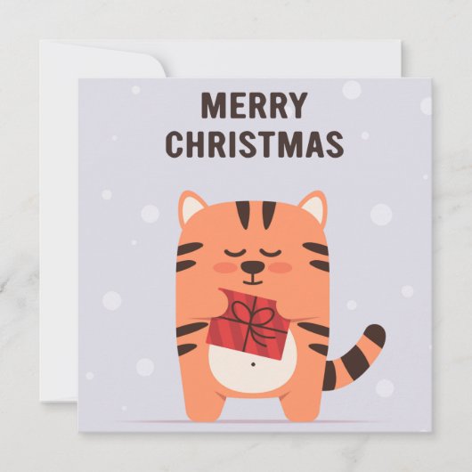 kerstfeestdag feestdagenkaart (Voorkant)