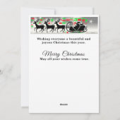 kerstfeestdag feestdagenkaart (Achterkant)