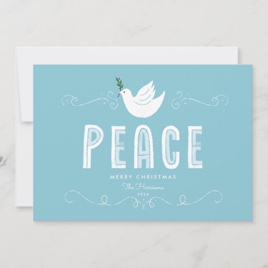 kerstfeestdag feestdagenkaart (Voorkant)