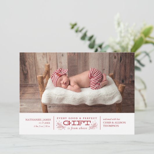 kerstfeestdag feestdagenkaart (Staand voorkant)