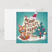 kerstfeestdag feestdagenkaart (Voorkant / Achterkant)