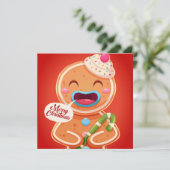 kerstfeestdag feestdagenkaart (Staand voorkant)