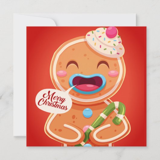 kerstfeestdag feestdagenkaart (Voorkant)