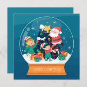 kerstfeestdag feestdagenkaart (Voorkant / Achterkant)