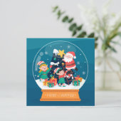 kerstfeestdag feestdagenkaart (Staand voorkant)