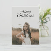 kerstfeestdag feestdagenkaart (Staand voorkant)