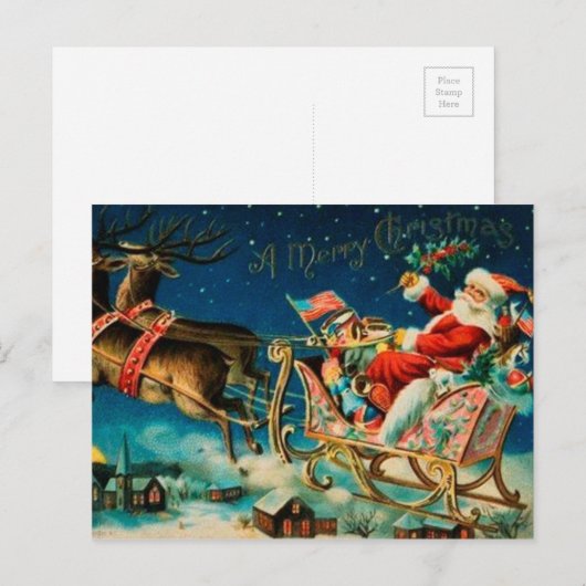 kerstfeestdag feestdagenkaart (Voorkant / Achterkant)