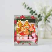 kerstfeestdag feestdagenkaart (Staand voorkant)