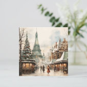 kerstfeestdag feestdagenkaart (Staand voorkant)