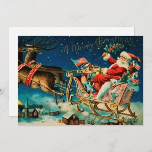  kerstfeestdag feestdagenkaart (Voorkant / Achterkant)