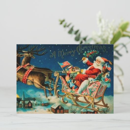  kerstfeestdag feestdagenkaart (Staand voorkant)