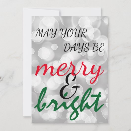 Kerstfeestdag Feestdagenkaart (Voorkant)