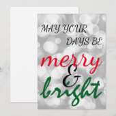 Kerstfeestdag Feestdagenkaart (Voorkant / Achterkant)