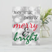 Kerstfeestdag Feestdagenkaart (Staand voorkant)