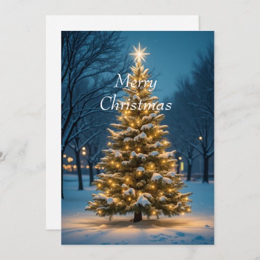 kerstfeestdag feestdagenkaart (Voorkant / Achterkant)