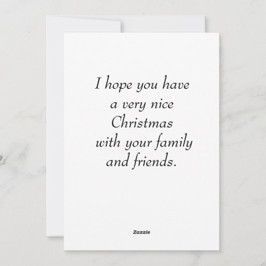 kerstfeestdag feestdagenkaart (Achterkant)