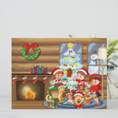 kerstfeestdag feestdagenkaart (Staand voorkant)