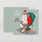 kerstfeestdag feestdagenkaart (Voorkant / Achterkant)