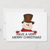 kerstfeestdag feestdagenkaart (Voorkant)