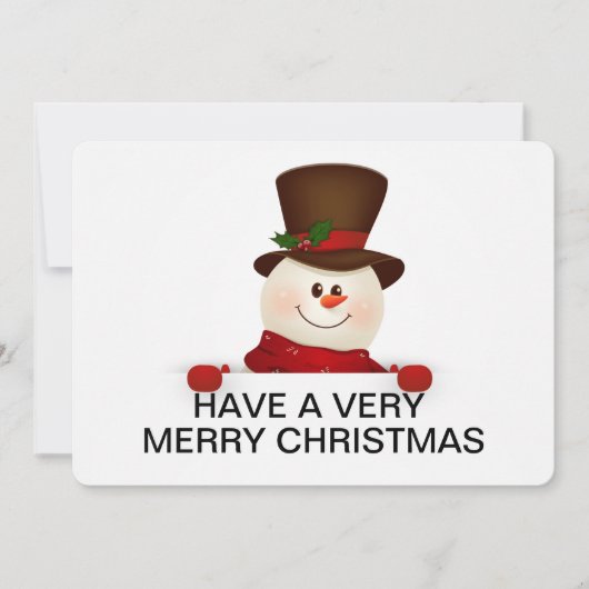 kerstfeestdag feestdagenkaart (Voorkant)