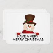 kerstfeestdag feestdagenkaart (Voorkant / Achterkant)