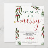 kerstfeestdag feestdagenkaart (Voorkant / Achterkant)