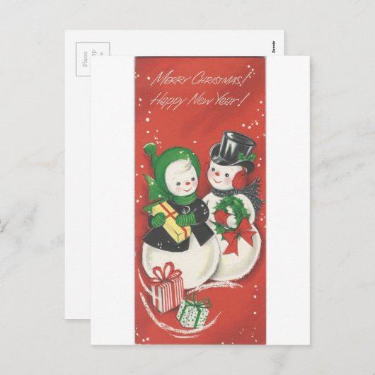  kerstfeestdag feestdagenkaart (Voorkant / Achterkant)