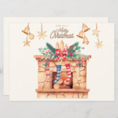 kerstfeestdag feestdagenkaart (Voorkant / Achterkant)