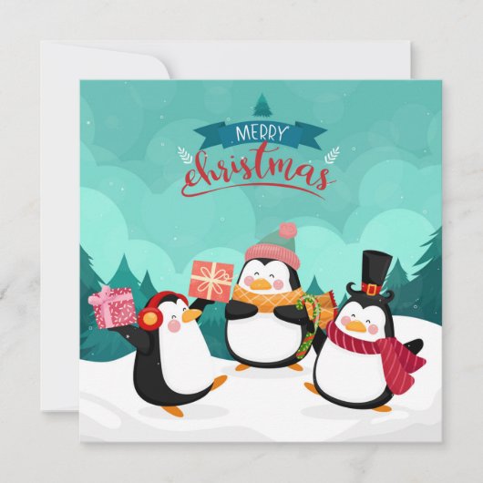 kerstfeestdag feestdagenkaart (Voorkant)