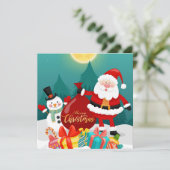 kerstfeestdag feestdagenkaart (Staand voorkant)