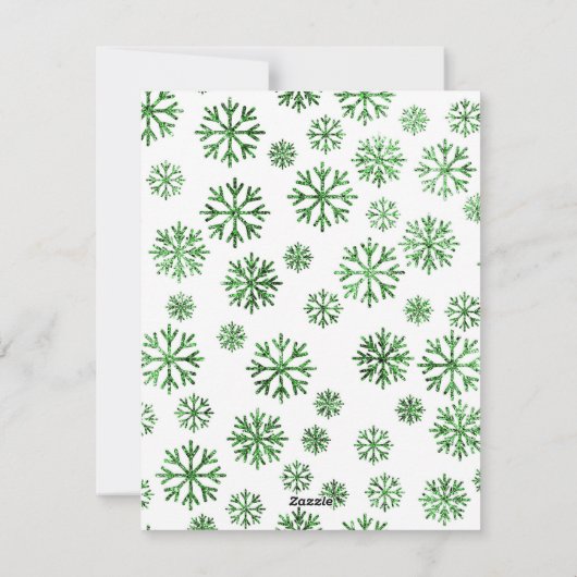 kerstfeestdag feestdagenkaart (Achterkant)