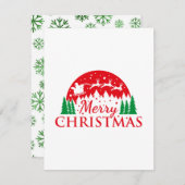 kerstfeestdag feestdagenkaart (Voorkant / Achterkant)