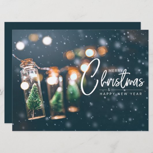 kerstfeestdag feestdagenkaart (Voorkant / Achterkant)