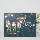 kerstfeestdag feestdagenkaart (Staand voorkant)