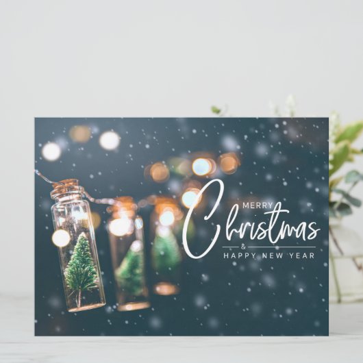 kerstfeestdag feestdagenkaart (Staand voorkant)