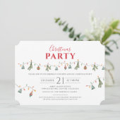 Kerstfeestdag: feestelijke feestdag kaart (Staand voorkant)