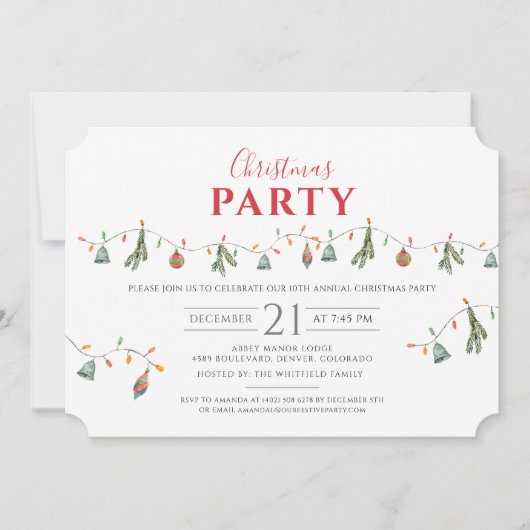 Kerstfeestdag: feestelijke feestdag kaart (Voorkant)